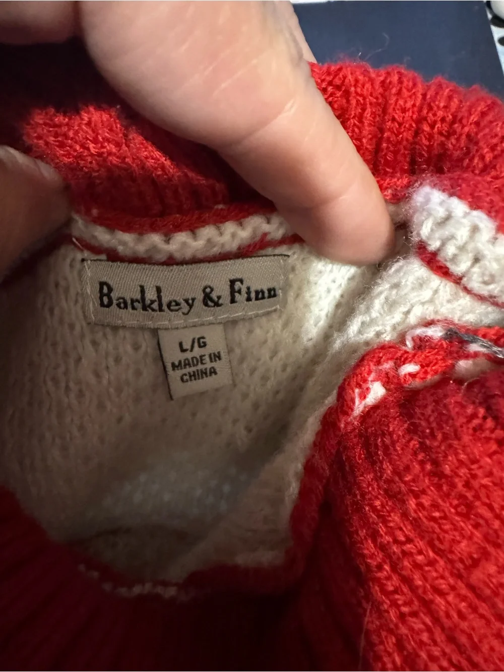 Santa Dog Sweater Size Lg
